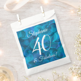 Ocean Blue 40 und fabelhafte Geburtstagsparty Geschenktütchen