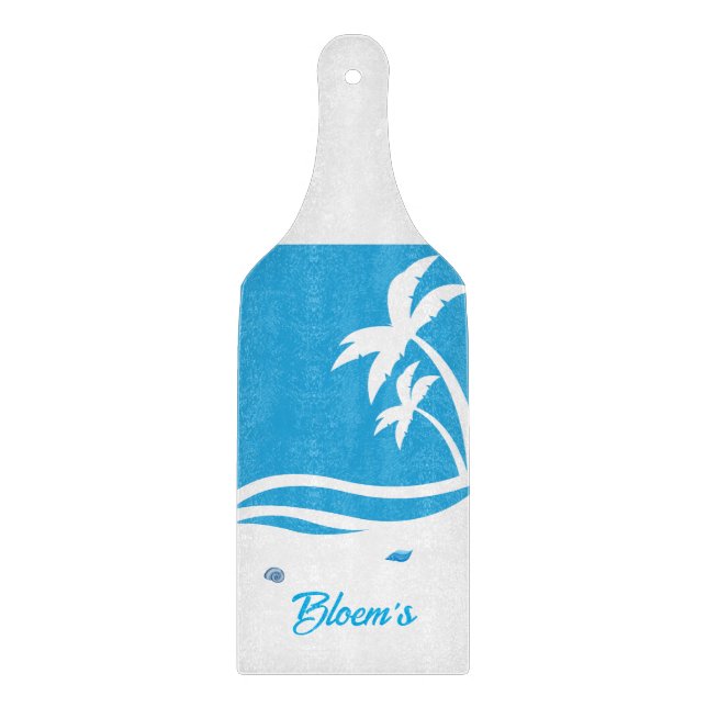 Ocean Blue Beach individuell anpassen oder nicht s Schneidebrett (Vorderseite)
