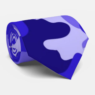 Ocean Blue Camouflage Neck Tie Krawatte