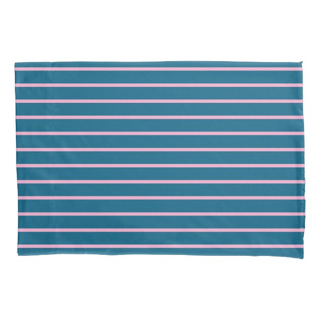 Ocean Blue Color Minimalistisch Moderne Schlicht Kissenbezug (Vorderseite)