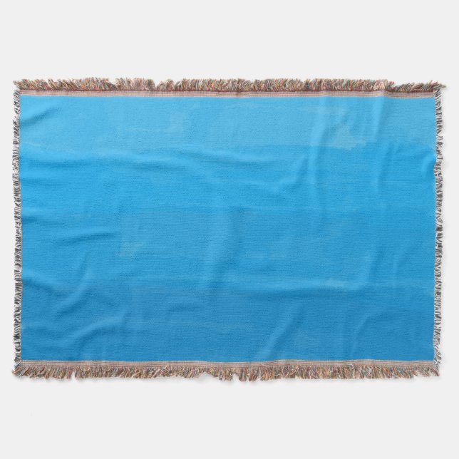 Ocean Blue Ombre Decke (Vorderseite)