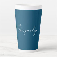 Ocean Blue Schlicht Elegante Moderner Minimalistis