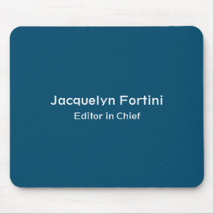 Ocean Blue Schlicht Elegante Moderner Minimalistis Mousepad