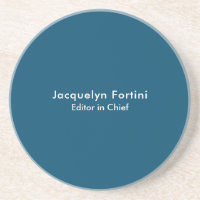 Ocean Blue Schlicht Elegante Modernes Minimalistis