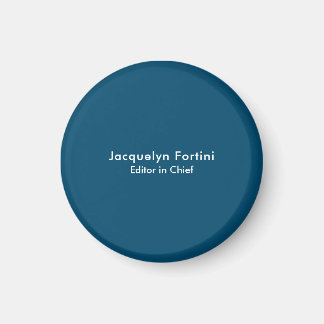 Ocean Blue Schlicht Elegante Modernes Minimalistis Magnet