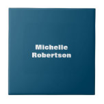 Ocean Blue Schlicht Minimalistischer Name hinzufüg Fliese<br><div class="desc">Diejenigen, die es sehen, werden sagen, was ein einfaches Design und wird nicht in der Lage sein, ihre Augen von diesem. Es ist ein sehr elegantes, sehr ästhetisches und sehr einfaches perfektes Design. Mit dieser Einfachheit werden Sie sofort reflektieren, was für eine schöne Persönlichkeit Sie haben und die Sensibilität in...</div>
