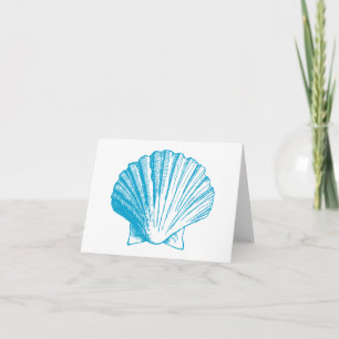 Ocean Blue Sea Muschel Vielen Dank Ihr Hinweis Kar Karte