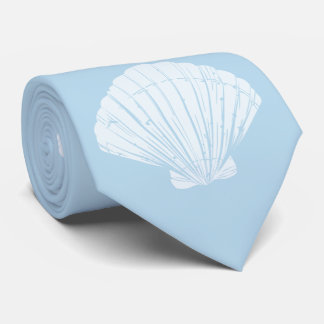 Ocean Blue Seashell Krawatte