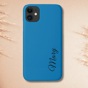 Ocean Blue Solid Color Minimalistisch Eleganter Na Case-Mate iPhone Hülle