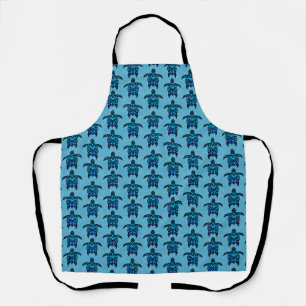 Ocean Blue Tribal Turtles Schürze