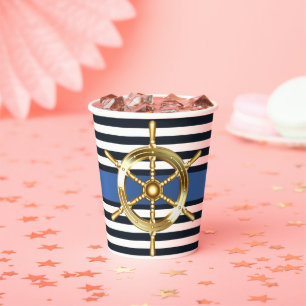 Ocean Blue Under Sea Kawaii Whale Baby Shower Pappbecher