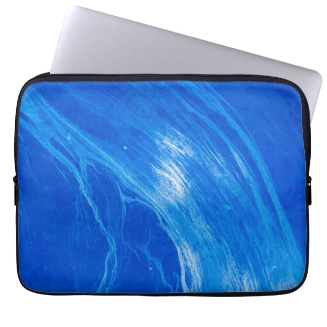 Ocean Blue Waves Sommerzeit Laptopschutzhülle (Vorderseite)