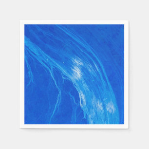 Ocean Blue Waves Sommerzeit Serviette