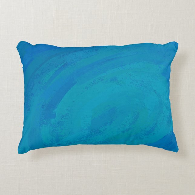 Ocean Blue Zierkissen (Vorderseite)