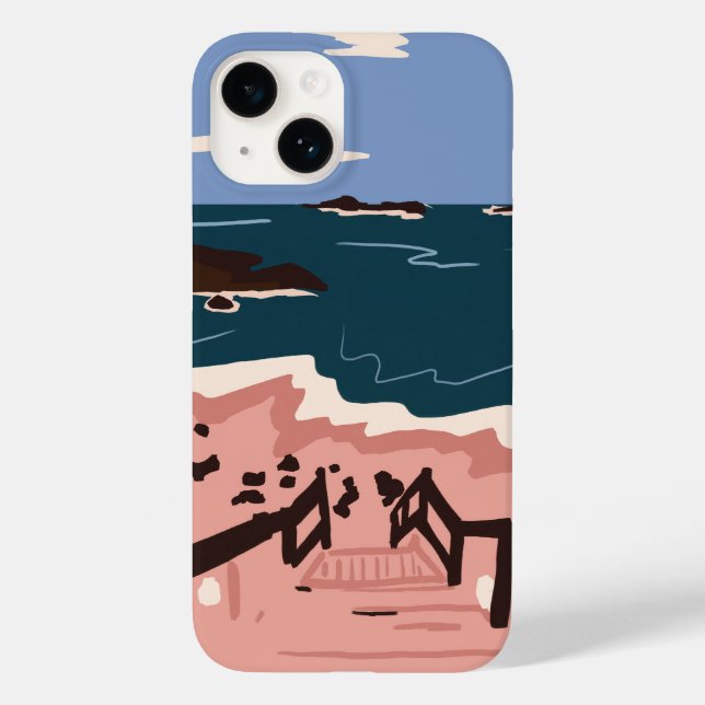Ocean Blues Case-Mate iPhone 14 Hülle (Rückseite)