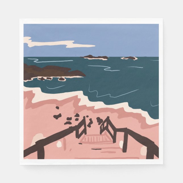 Ocean Blues Serviette (Vorderseite)