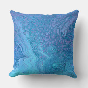 Ocean Breeze 1 Fraîcheur apaisante Coussin abstrai