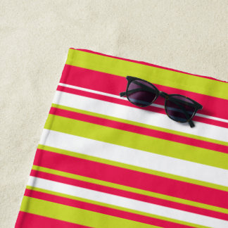 Ocean Breeze Diagonal Stripe Beach Towel Strandtuch