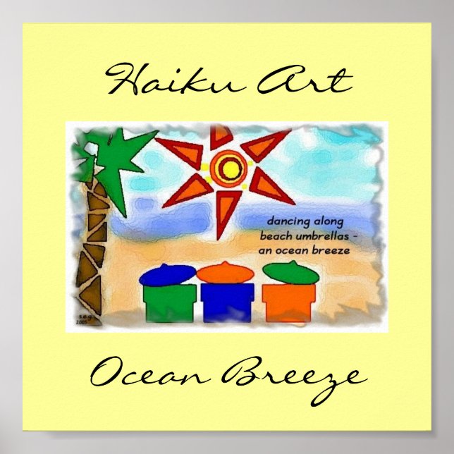 Ocean Breeze Print Poster (Vorne)