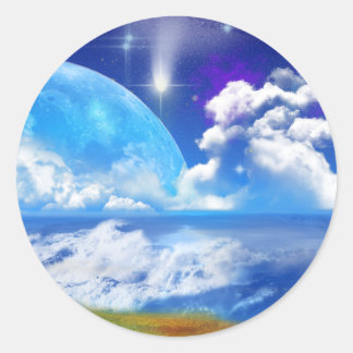Ocean Breeze Runder Aufkleber
