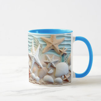 Ocean Breeze Seashell Tasse