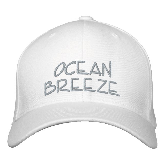 OCEAN BREEZE Strand Leben Sommerspass Bestickte Baseballkappe (Vorderseite)