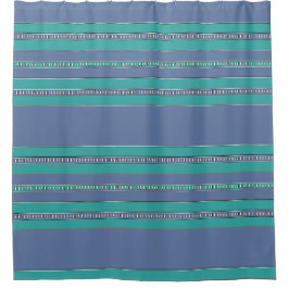 Ocean Breeze Stripes Duschvorhang