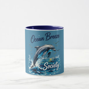 	Ocean Breeze Tasse Navy Trim