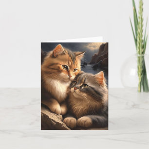 Ocean Cats Valentine/Anniversaire Carte de voeux