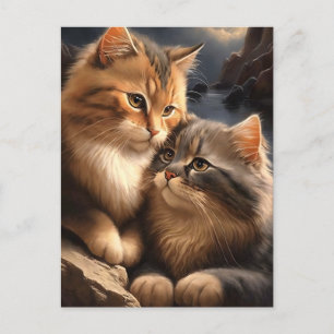 Ocean Cats Valentine/Jubiläum Gruß Postkarte
