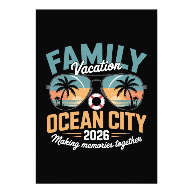 Ocean City Beach Fotodruck (Vorne)