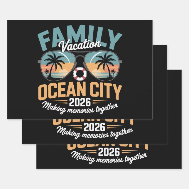 Ocean City Beach Geschenkpapier Set (Set)