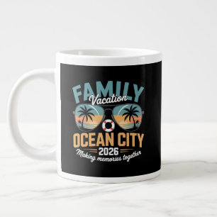 Ocean City Beach Jumbo-Tasse