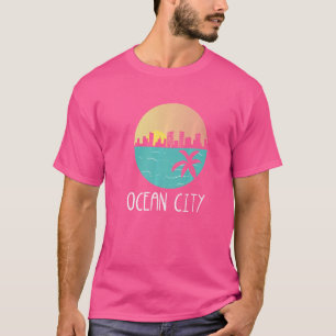 Ocean City Beach Maryland Summer Vacation Sun Skyl T-Shirt