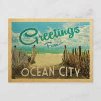 Ocean City Beach Vintage Reisen