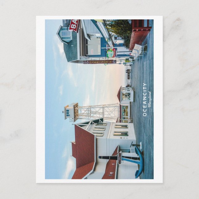 Ocean City Maryland. Postkarte (Vorderseite)