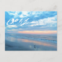 Ocean City New Jersey Post Card-Sonnenaufgang Refl