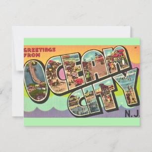 Ocean City NJ Grüße Postkarte