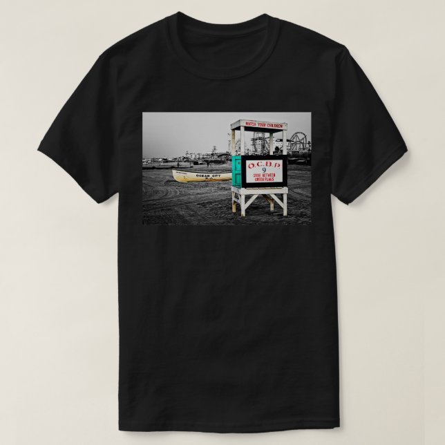 Ocean City NJ Lifeguard T-Shirt (Design vorne)