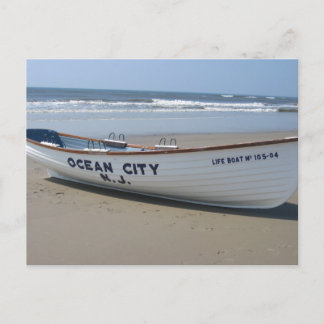 Ocean City, NJ * Summer Fun * Shore Boat Postkarte