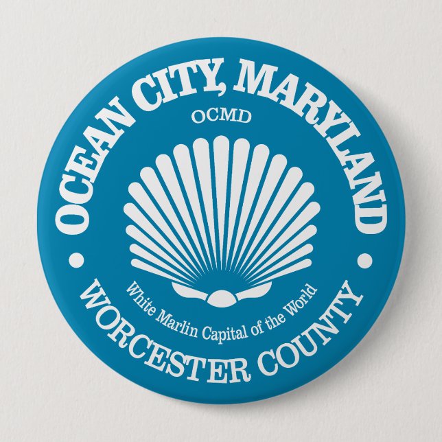 Ocean City (Seashell) Button (Vorderseite)