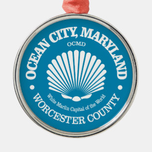 Ocean City (Seashell) Ornament Aus Metall