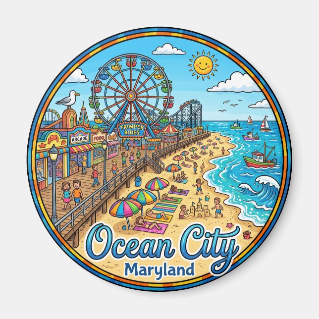 Ocean City USA Magnet (Vorne)