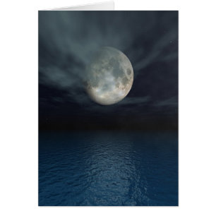 Océan clair de lune - carte