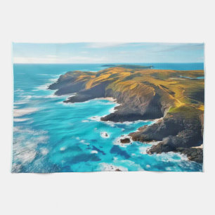 Ocean Cliffs: Wilde Küste Geschirrtuch