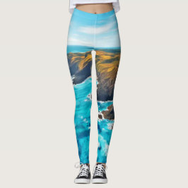 Ocean Cliffs: Wilde Küste Leggings