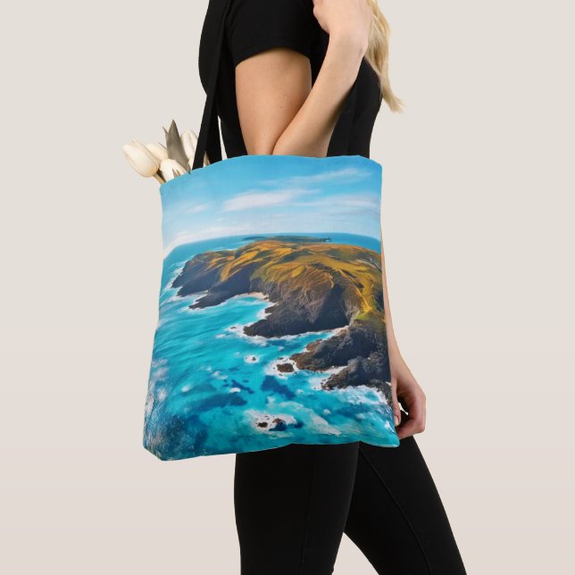 Ocean Cliffs: Wilde Küste Tasche (Von Nahem)