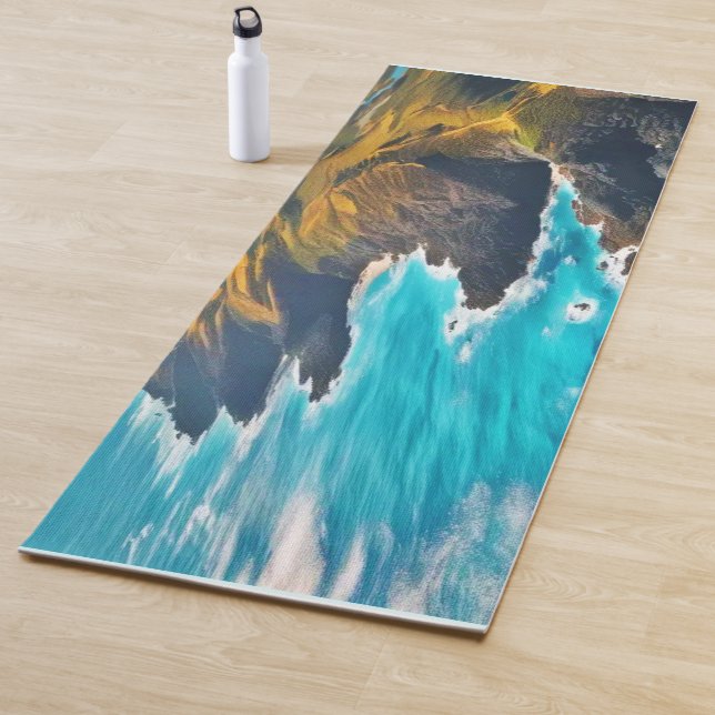 Ocean Cliffs: Wilde Küste Yogamatte (Beispiel)