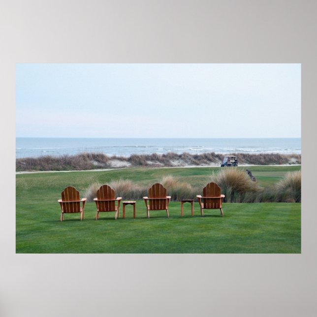 Ocean Course Chairs, Insel Kiawah, South Carolina Poster (Vorne)