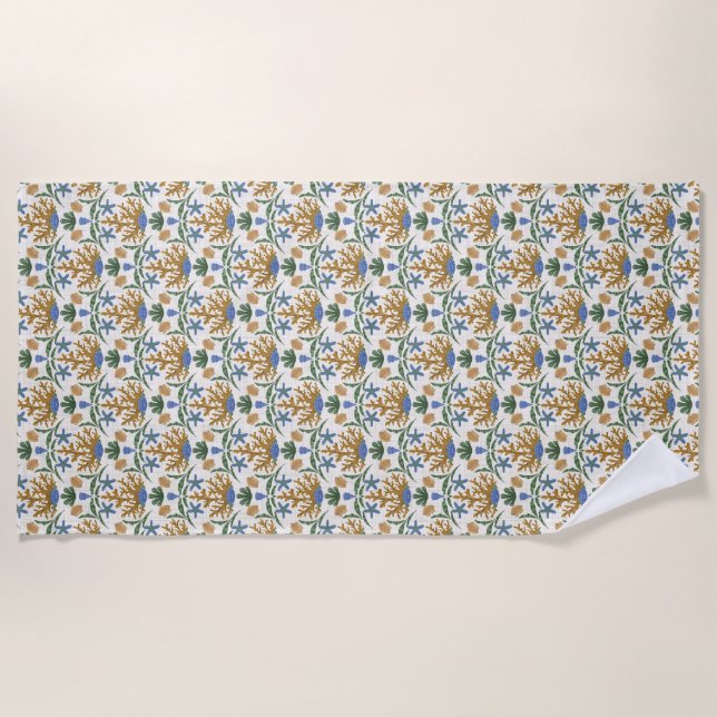 Ocean Creative Pattern Beach Handtuch (Vorderseite)